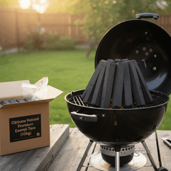 Brichete de Cărbune din Lemn Tare (15kg)